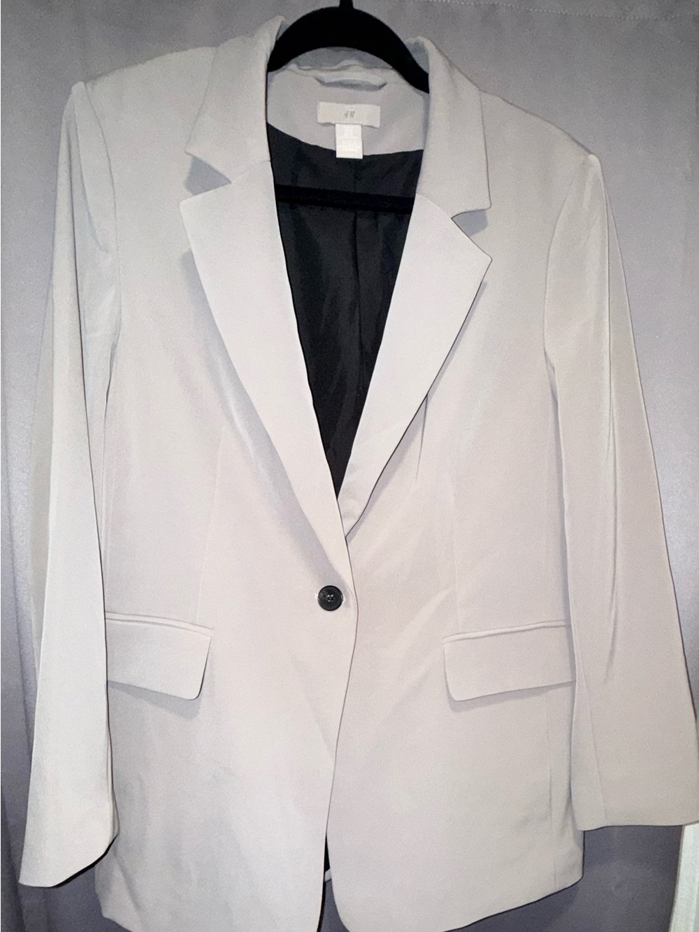 H&M Off-Single-Button Blazer with Black Lining
